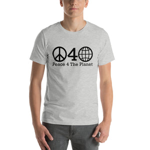 4 P4P Logo Short-Sleeve Unisex T-Shirt – Peace 4 The Planet